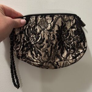 Elegant Black Lace Clutch